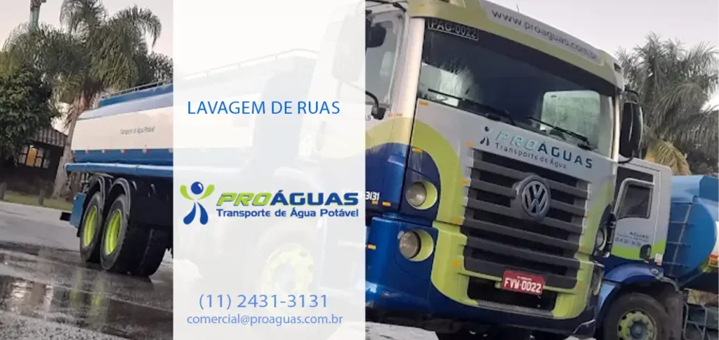 lavagem de ruas