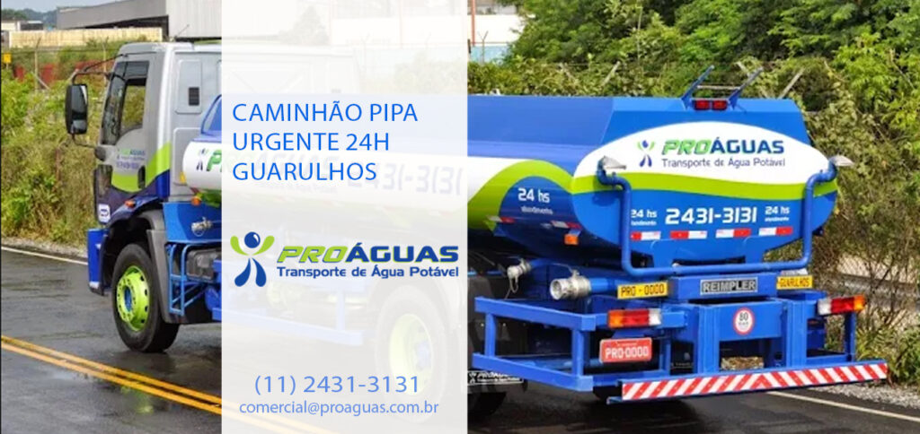 Caminhão Pipa Urgente 24h Guarulhos