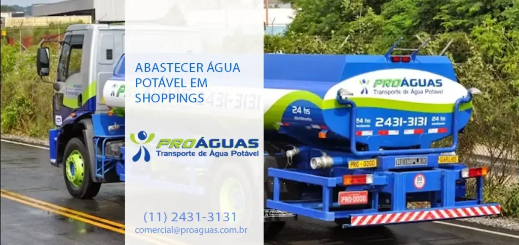 Abastecer Água Potável em Shoppings