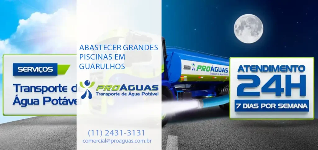 Abastecer Grandes Piscinas em Guarulhos